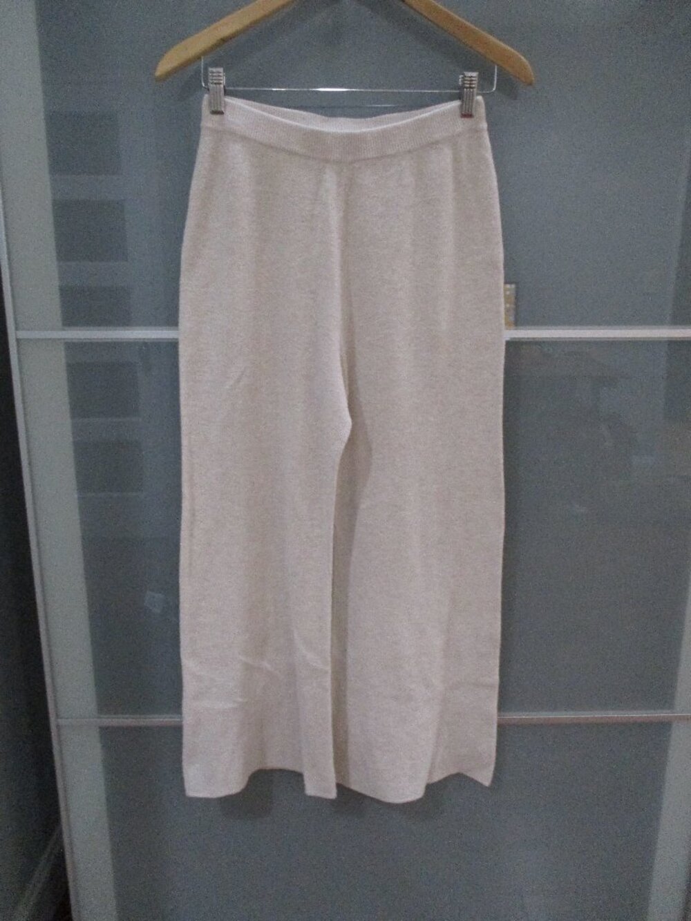 Carmela Achaval Wide Leg Beige Linen Blend Pants